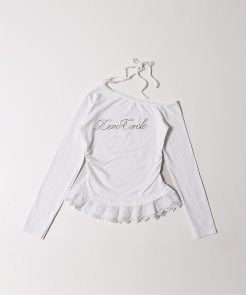 PHILLY（フィリー）の「スタッズロゴヘムレーストップス（Tシャツ/カットソー・レディース・ホワイト/ブラック・FREE）」の5枚目の写真