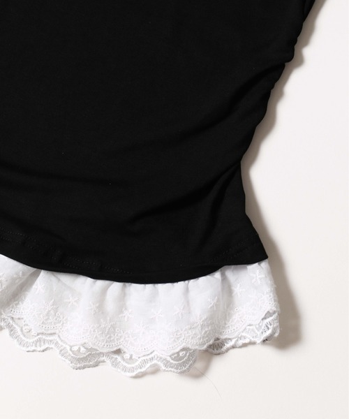 PHILLY（フィリー）の「スタッズロゴヘムレーストップス（Tシャツ/カットソー・レディース・ホワイト/ブラック・FREE）」の9枚目の写真