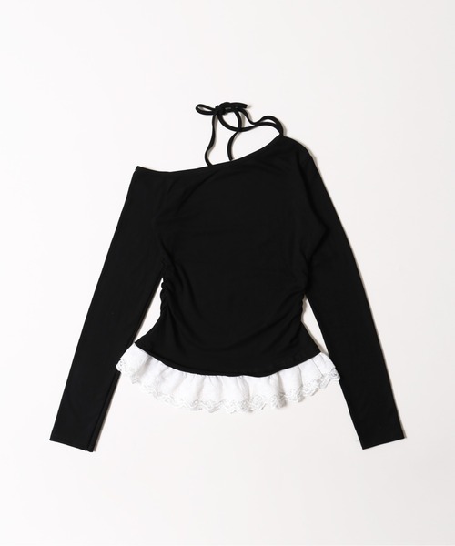 PHILLY（フィリー）の「スタッズロゴヘムレーストップス（Tシャツ/カットソー・レディース・ホワイト/ブラック・FREE）」の11枚目の写真