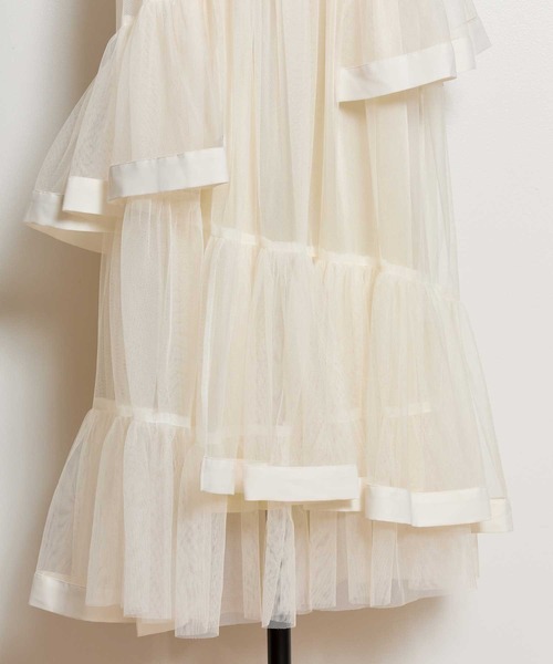 NOELA(ノエラ)の「チュールフリルスカート(スカート・レディース・オフホワイト/ピンク/ブラウン・S/M)」の22枚目の写真