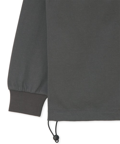 LANVIN en Bleu（ランバンオンブルー）の「2重編み 裾ドローコード付き ロンT（Tシャツ/カットソー・メンズ・チャコールグレー/ホワイト・52/50/48/46）」の15枚目の写真