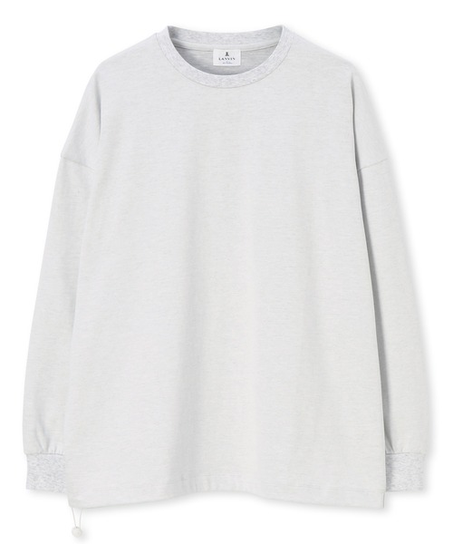 LANVIN en Bleu（ランバンオンブルー）の「2重編み 裾ドローコード付き ロンT（Tシャツ/カットソー・メンズ・チャコールグレー/ホワイト・52/50/48/46）」の9枚目の写真