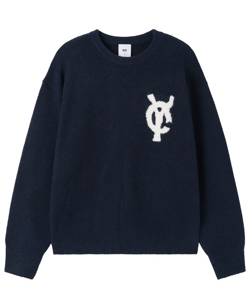 OY ニットセーター OY/オーワイ』WAVY LOGO KNIT/ウェイビー ロゴニット（ニット/セーター