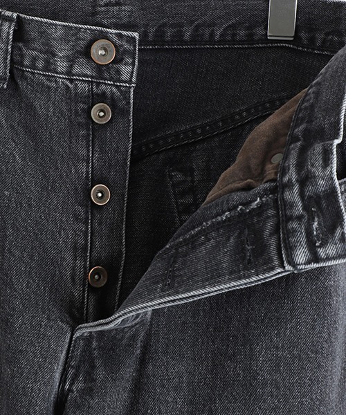 marka（マーカ）の「marka / マーカ：WIDE LEG JEANS -ORGANIC COTTON 13.5oz SELVEDGE DENIM-：M25C02PT11C[COR]（デニムパンツ・メンズ・ブラック系その他・2(M)）」の3枚目の写真