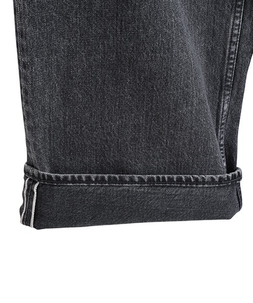 marka（マーカ）の「marka / マーカ：WIDE LEG JEANS -ORGANIC COTTON 13.5oz SELVEDGE DENIM-：M25C02PT11C[COR]（デニムパンツ・メンズ・ブラック系その他・2(M)）」の4枚目の写真