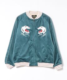 Houston スカジャン　ブルー HOUSTON｜ヒューストンのスカジャン（ブルー・ネイビー/青色系