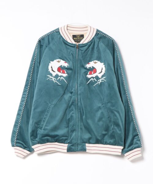 HOUSTON/ヒューストン】VELVETEEN SOUVENIR JACKET TIGER ALASKA 51521