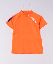 新品　ラッセルノ　モックネック　半袖シャツ　カットソー　スプレー柄　オレンジ　6 nzHd6CsbP2SF.jpg?width=768