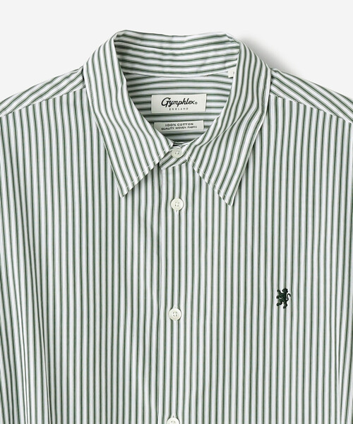 GYMPHLEX(ジムフレックス)の「Gymphlex | マルチストライプ レギュラーカラーチュニックシャツ WOMEN(シャツ/ブラウス・レディース・グリーン系その他・12)」の4枚目の写真