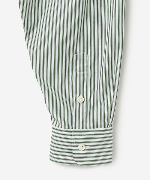 GYMPHLEX(ジムフレックス)の「Gymphlex | マルチストライプ レギュラーカラーチュニックシャツ WOMEN(シャツ/ブラウス・レディース・グリーン系その他・12)」の5枚目の写真