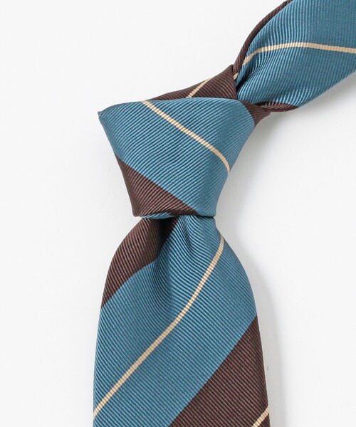 BEAMS F(ビームスエフ)の「シルク ストライプ ネクタイ(ネクタイ・メンズ・ブラウン/ピンク/パープル・ONE SIZE)」の5枚目の写真