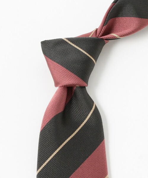 BEAMS F(ビームスエフ)の「シルク ストライプ ネクタイ(ネクタイ・メンズ・ブラウン/ピンク/パープル・ONE SIZE)」の7枚目の写真