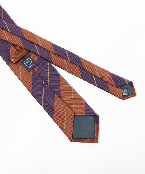 BEAMS F(ビームスエフ)の「シルク ストライプ ネクタイ(ネクタイ・メンズ・ブラウン/ピンク/パープル・ONE SIZE)」の12枚目の写真