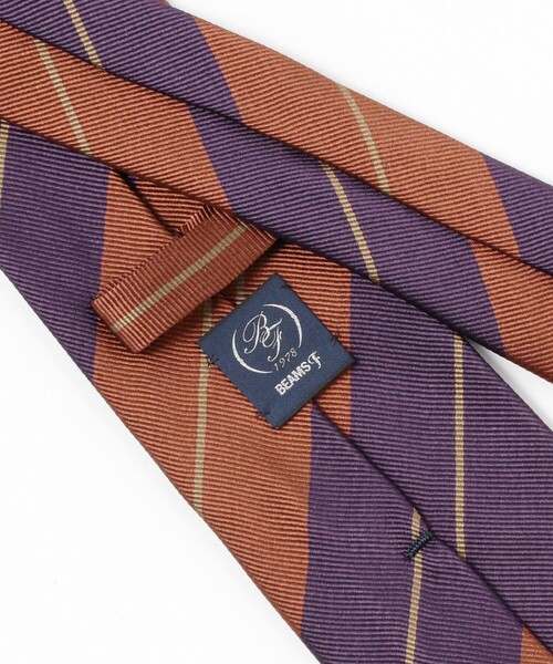 BEAMS F(ビームスエフ)の「シルク ストライプ ネクタイ(ネクタイ・メンズ・ブラウン/ピンク/パープル・ONE SIZE)」の8枚目の写真