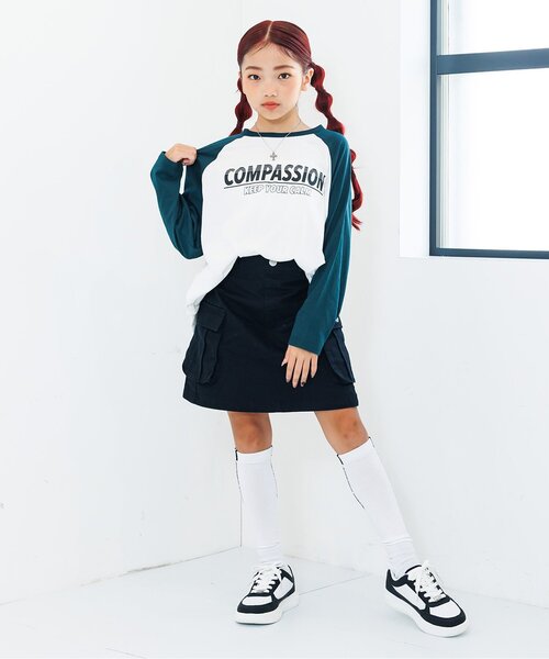 algy(アルジー)の「サイドロゴハイソックス(ソックス/靴下・キッズ・ブラック/オフホワイト・24/21)」の5枚目の写真