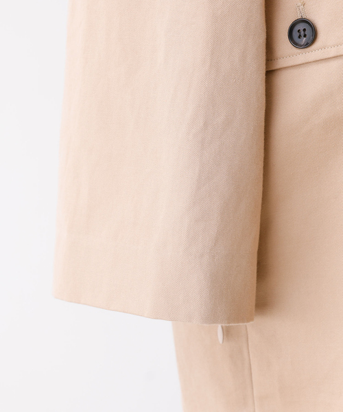 DESIGNWORKS（デザインワークス）の「Aラインステンカラーコート（ステンカラーコート・レディース・ベージュ・38）」の12枚目の写真