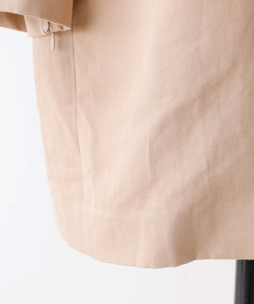 DESIGNWORKS（デザインワークス）の「Aラインステンカラーコート（ステンカラーコート・レディース・ベージュ・38）」の15枚目の写真