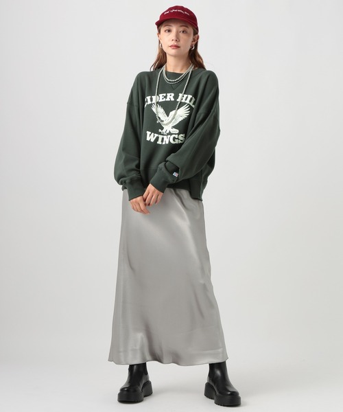 Russell Athletic（ラッセルアスレティック）の「【RUSSELL ATHLETIC (ラッセルアスレティック）】別注プリントスウェット（スウェット・レディース・ネイビー/スモーク/グレー・FREE）」の22枚目の写真