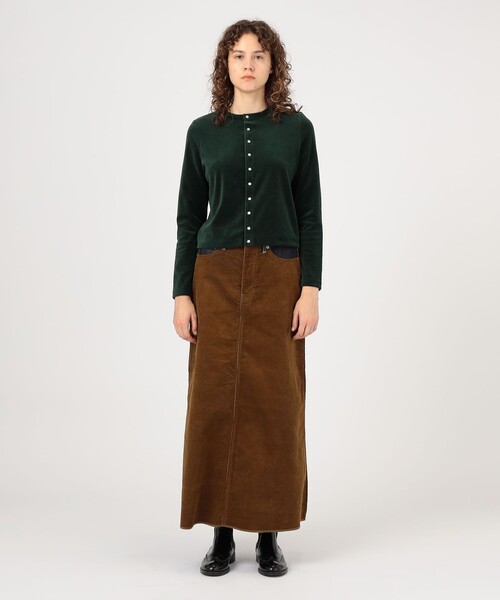 UNION LAUNCH(ユニオンランチ)の「UNION LAUNCH INDIGO×CAMEL ロングスカート(スカート・レディース・ブラウン系その他・XS/S)」の2枚目の写真