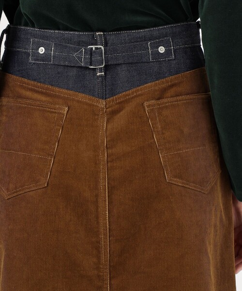 UNION LAUNCH(ユニオンランチ)の「UNION LAUNCH INDIGO×CAMEL ロングスカート(スカート・レディース・ブラウン系その他・XS/S)」の7枚目の写真