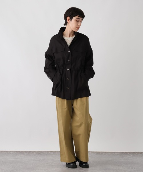 studio CLIP（スタディオクリップ）の「《ウタオ》タックチノパンツ（チノパンツ・レディース・ベージュ/カーキ・FREE）」の5枚目の写真