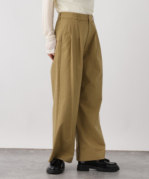 studio CLIP（スタディオクリップ）の「《ウタオ》タックチノパンツ（チノパンツ・レディース・ベージュ/カーキ・FREE）」の8枚目の写真