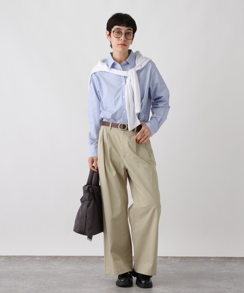 studio CLIP（スタディオクリップ）の「《ウタオ》タックチノパンツ（チノパンツ・レディース・ベージュ/カーキ・FREE）」の11枚目の写真