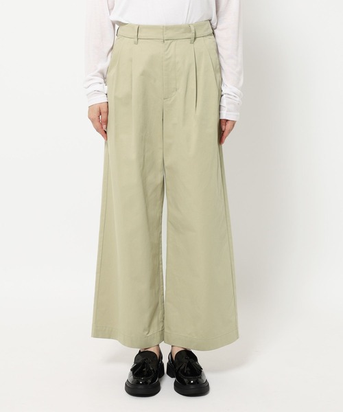 studio CLIP（スタディオクリップ）の「《ウタオ》タックチノパンツ（チノパンツ・レディース・ベージュ/カーキ・FREE）」の15枚目の写真