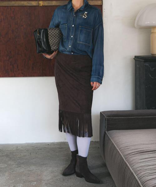 セール】スエードライクフリンジスカート（スカート）｜URBAN RESEARCH