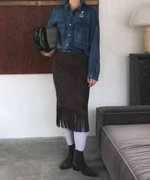 URBAN RESEARCH | スエードライクフリンジスカート(スカート)