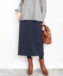 MK MICHEL KLEIN | ガンクラブチェック柄ナロースカート/洗える(スカート)