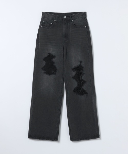 JEANASIS（ジーナシス）の「クラッシュストレートデニム/599571（デニムパンツ・レディース・ブルー/ブラック・SMALL/MEDIUM）」の14枚目の写真