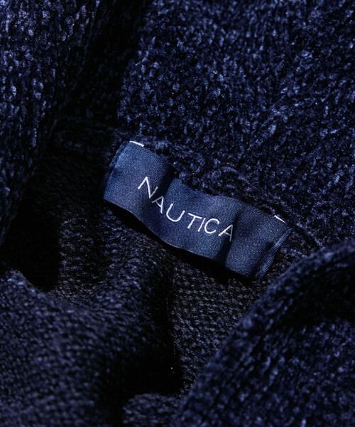 NAUTICA(ノーティカ)の「NAUTICA/ノーティカ ワンポイントロゴ モールニット ジップパーカー/ジップアップ フーディ(パーカー・メンズ・ブラウン/ネイビー・MEDIUM/LARGE/X-LARGE)」の14枚目の写真