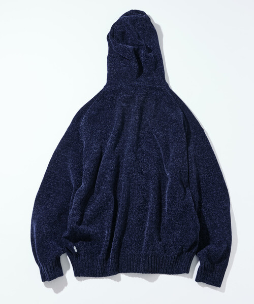 セール】NAUTICA/ノーティカ ワンポイントロゴ モールニット ジップ