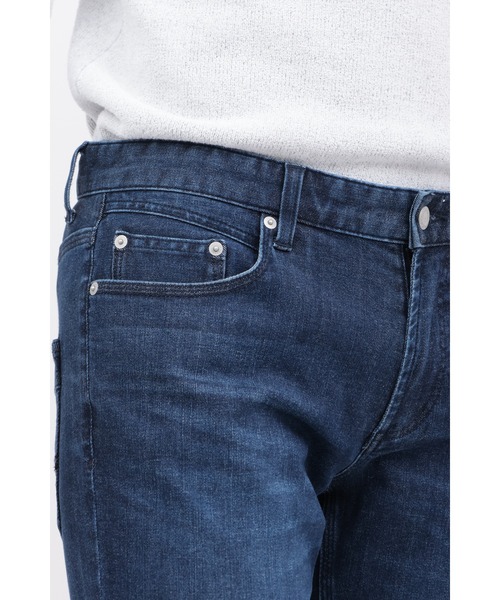HIGH STREET（ハイストリート）の「ｽﾄﾚｯﾁﾃｰﾊﾟｰﾄﾞﾃﾞﾆﾑ（デニムパンツ・メンズ・ネイビー・SMALL/MEDIUM/LARGE/LL）」の5枚目の写真