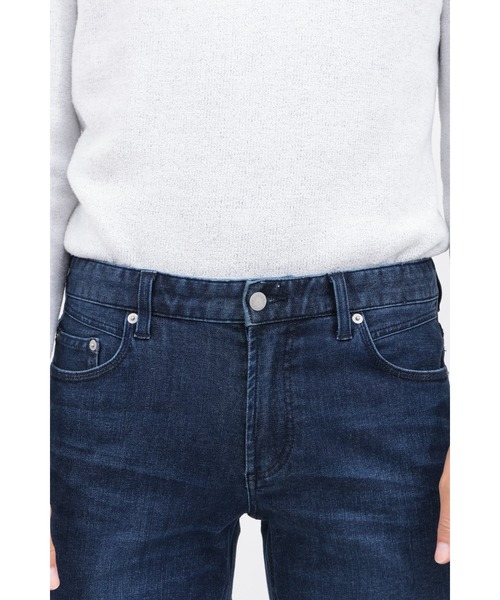 HIGH STREET（ハイストリート）の「ｽﾄﾚｯﾁﾃｰﾊﾟｰﾄﾞﾃﾞﾆﾑ（デニムパンツ・メンズ・ネイビー・SMALL/MEDIUM/LARGE/LL）」の6枚目の写真