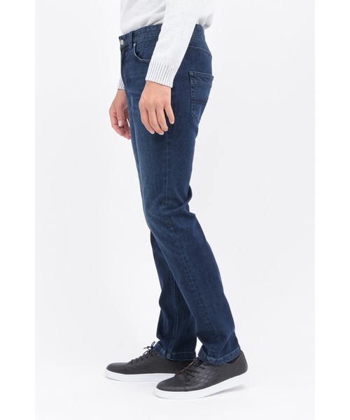 HIGH STREET（ハイストリート）の「ｽﾄﾚｯﾁﾃｰﾊﾟｰﾄﾞﾃﾞﾆﾑ（デニムパンツ・メンズ・ネイビー・SMALL/MEDIUM/LARGE/LL）」の3枚目の写真