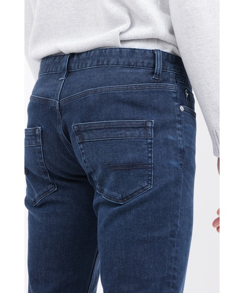 HIGH STREET（ハイストリート）の「ｽﾄﾚｯﾁﾃｰﾊﾟｰﾄﾞﾃﾞﾆﾑ（デニムパンツ・メンズ・ネイビー・SMALL/MEDIUM/LARGE/LL）」の7枚目の写真