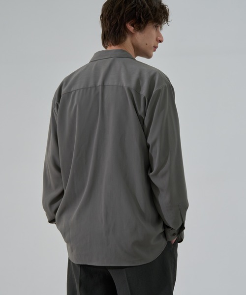 CITY TOKYO（シティトウキョウ）の「【CITY TOKYO/シティートーキョー】Air pleats ﾘﾗｯｸｽｼｬﾂ（シャツ/ブラウス・メンズ・カーキ・1/2）」の6枚目の写真