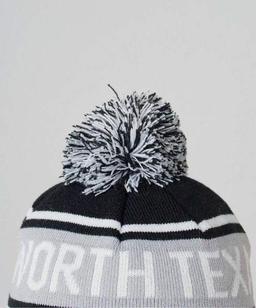 Hiking patrol 黒のニットビーニー 白い線画デザイン Hiking patrol 黒のニットビーニー 白い線画デザイン レディース