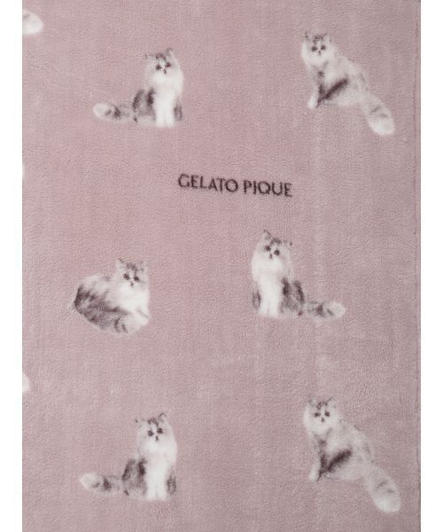 Sleep】CAT柄 プリント毛布（寝具）｜gelato pique Sleep（ジェラート