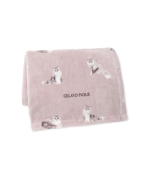 Sleep】CAT柄 プリント毛布（寝具）｜gelato pique Sleep（ジェラート
