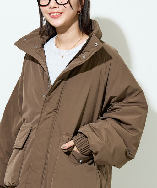 FREAK'S STORE（フリークスストア）の「限定展開　中綿 ボリューム ブルゾン（ブルゾン・レディース・オリーブ/ブラック/ブラウン/ベージュ・ﾌﾘ-）」の9枚目の写真