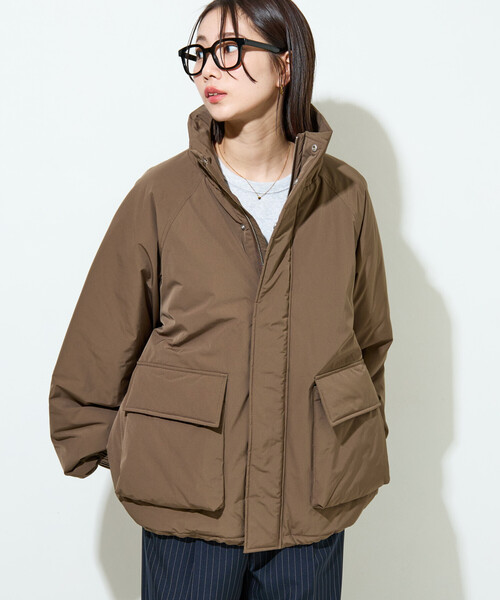 FREAK'S STORE（フリークスストア）の「限定展開　中綿 ボリューム ブルゾン（ブルゾン・レディース・オリーブ/ブラック/ブラウン/ベージュ・ﾌﾘ-）」の10枚目の写真