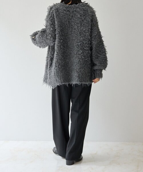 gemeil（ジェムイル）の「シャギーカーディガン(LA-332)（カーディガン/ボレロ・レディース・ベージュ/グレー/ブルー・FREE）」の10枚目の写真