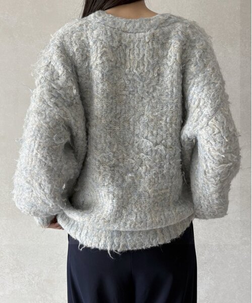 gemeil（ジェムイル）の「シャギーカーディガン(LA-332)（カーディガン/ボレロ・レディース・ベージュ/グレー/ブルー・FREE）」の18枚目の写真