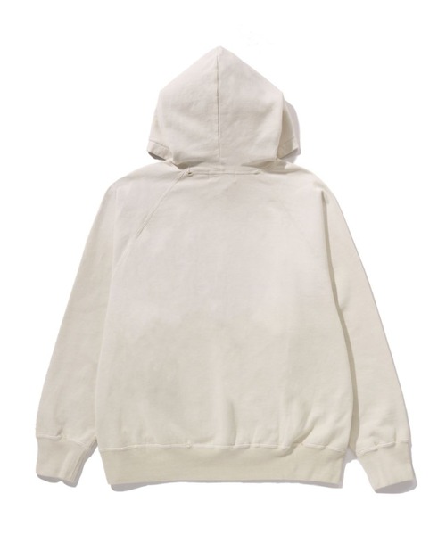 A BATHING APE(アベイシングエイプ)の「DESTROY WASHED RELAXED FIT PULLOVER HOODIE(パーカー・メンズ・ブラック/パープル/アイボリー・SMALL/MEDIUM/LARGE/X-LARGE/XX-LARGE)」の4枚目の写真