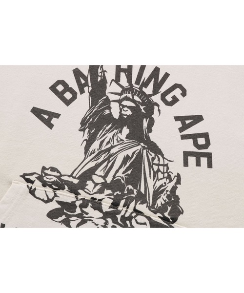 A BATHING APE(アベイシングエイプ)の「DESTROY WASHED RELAXED FIT PULLOVER HOODIE(パーカー・メンズ・ブラック/パープル/アイボリー・SMALL/MEDIUM/LARGE/X-LARGE/XX-LARGE)」の7枚目の写真