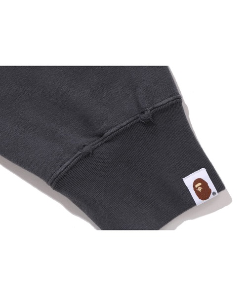 A BATHING APE(アベイシングエイプ)の「DESTROY WASHED RELAXED FIT PULLOVER HOODIE(パーカー・メンズ・ブラック/パープル/アイボリー・SMALL/MEDIUM/LARGE/X-LARGE/XX-LARGE)」の11枚目の写真