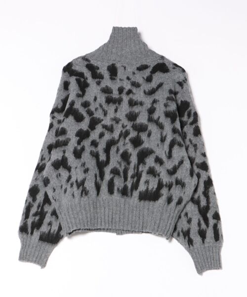 セール】ヒョウ柄シャギーニットカーディガン（カーディガン/ボレロ